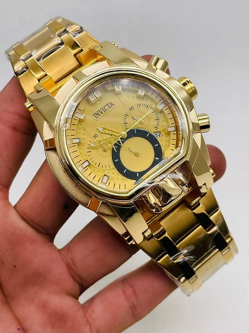 Invicta Classic Black Gold Mens Watch