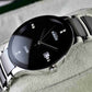 Rado Centrix Jublie collection Black dial silver chain ceramic men's watch