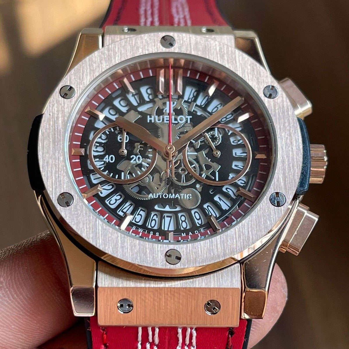 Hublot Big Bang Slim World Cup Edition Leather strap watch for men's