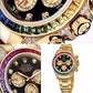 Rolex Daytona Rainbow Diamond metal men's watch